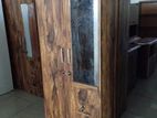 Melamine Wardrobe With Glass D2