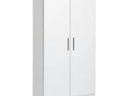 Melamine White 2 Door Cupboard