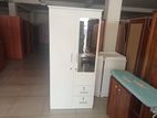 Melamine white 2door cupboard with mirror
