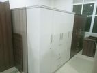 Melamine White 4 Door Cupboard