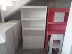 Melamine White Book Cupboard
