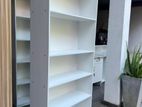 Melamine White Book Rack