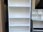 Melamine White Book Rack