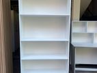 Melamine White Book Rack