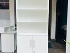 Melamine white book rack