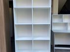 Melamine White Book Racks