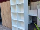 Melamine white box book racks