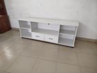 Melamine White Box Tv Stand