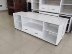 Melamine White Box Tv Stand