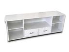 Melamine White Box TV Stand