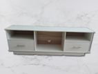 Melamine White Box Tv Stand