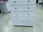 Melamine White Color Drawer Cupboard