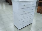 Melamine White Color Drawer Cupboard