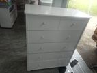 Melamine White Drawer Cupboard