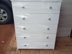 Melamine White Drawer Cupboard
