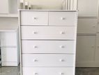 Melamine White Drawer Cupboard