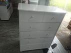 Melamine White Drawer Cupboard Xl