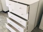 Melamine White Drawer Cupboard Xl