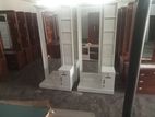 Melamine White Dressing Table with Cupboard