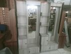 Melamine White Dressing Table with Cupboard