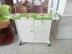 Melamine White Iron Cupboard
