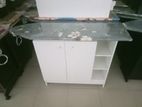 Melamine White Iron Cupboard