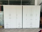Melamine white large wardrobes