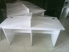 Melamine White Modern Office Table