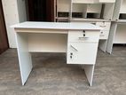 Melamine White Office Table