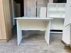 Melamine White Office Table without Lockers