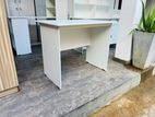 Melamine White Office Table without Lockers