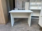 Melamine White Office Table without Lockers