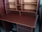 Melamine with rack writing table cupboard