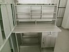 Melamine Writing Table with Cupboard 4 by 2