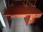 Melamine Writing Table With Cupboard