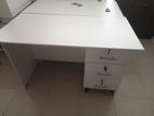 Melamine Writing Table with Cupboard