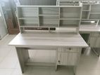 Melamine Writing Table with Cupboard Rack