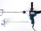 MEN 1755 Paint Putty Potty mixer Drill Machine with 02 Attachments