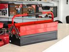 MEN Steel 5 Trays RED & BLACK 53 X 20 21cm Empty Tool Box