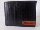 Men’s Croc Pattern Full-Grain Leather Wallet