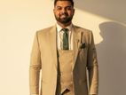 Men’s Beige Suit