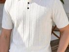Men's Short Sleeve Collared Knit T Shirts
