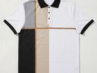 Men's Striped Short Sleeve Polo T Shirt For Men