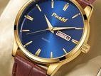 Mens Watch Leather Poshi