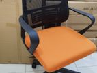 Mesh Orange Seater Office Chairs