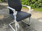 Mesh Visitor Office Chair White N Ash