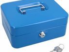 Metal Blue Color 10 Inch Cash Box