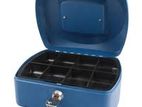 Metal Blue Color 8 Inch Cash Box