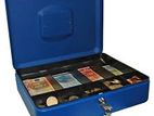 Metal Cash Box 12 Inch - Blue Color`