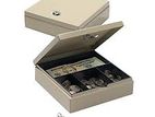 Metal Cash Box Money Bank Deposit Steel